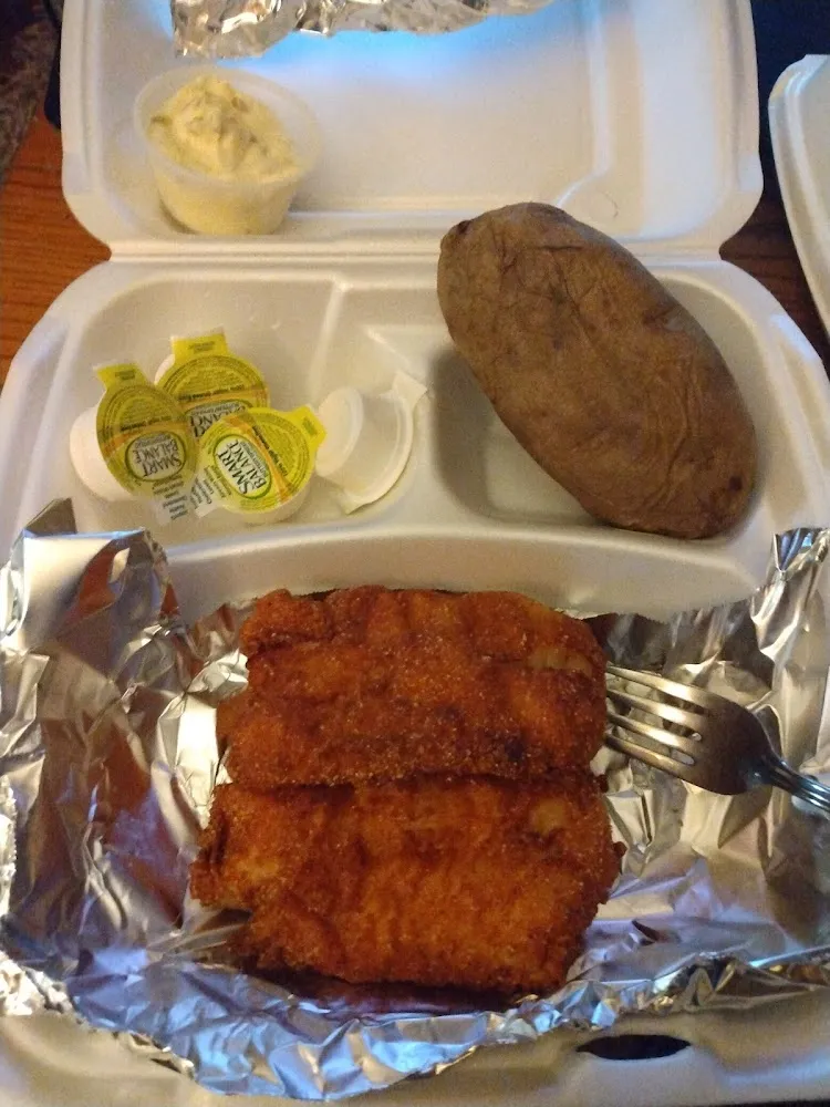 Fish and Baked Potato
