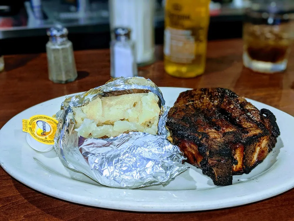 Pork Chop and Baked Potato